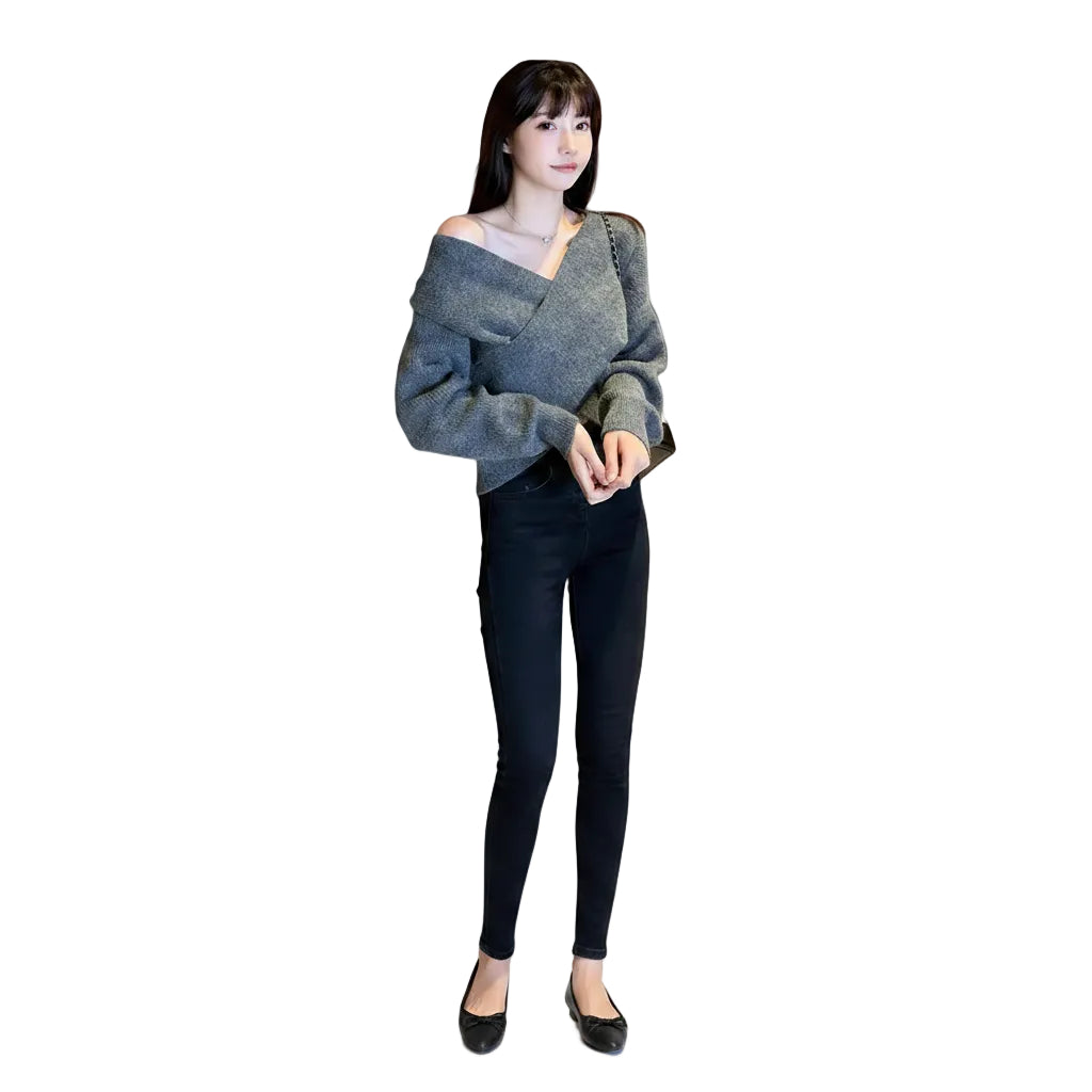 Women's Batwing Sleeve Loose Fit Pullover Sweater